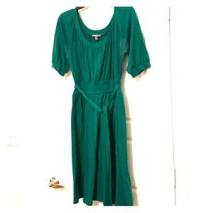 Apt 9 green belted dress. Great condition!